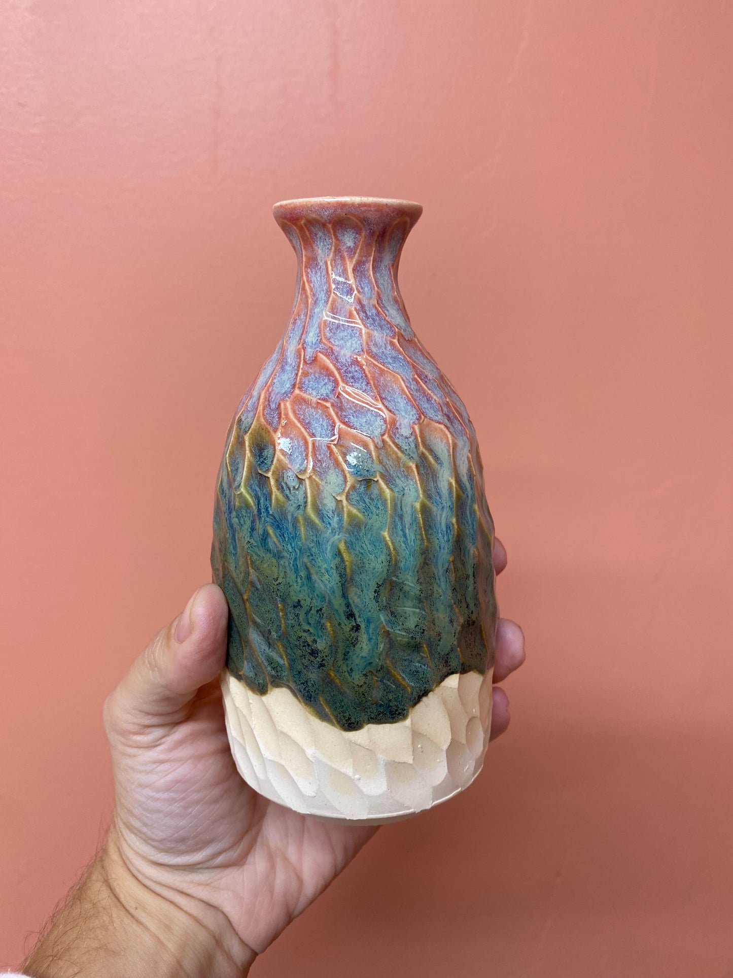 Vase in kimchi jade