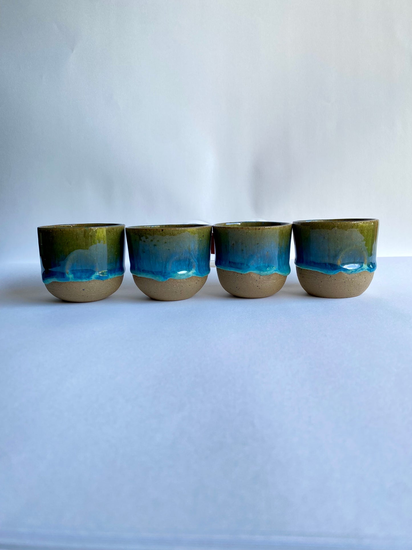 Espresso Cup Set of 4 in Sea Green