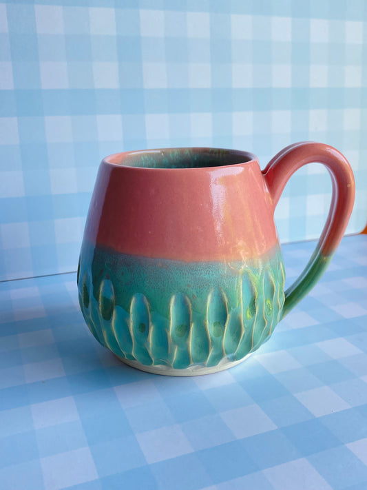 Carved Mug in Mermaid