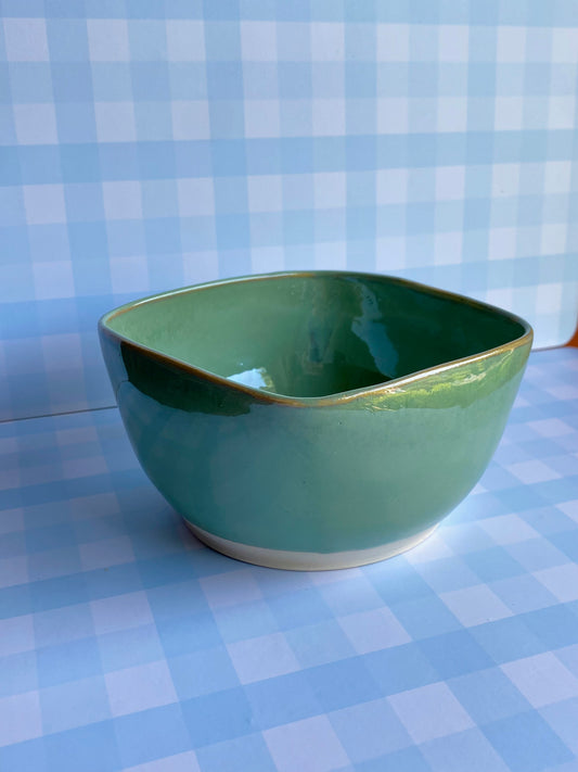 Bowl (square) in Seafoam