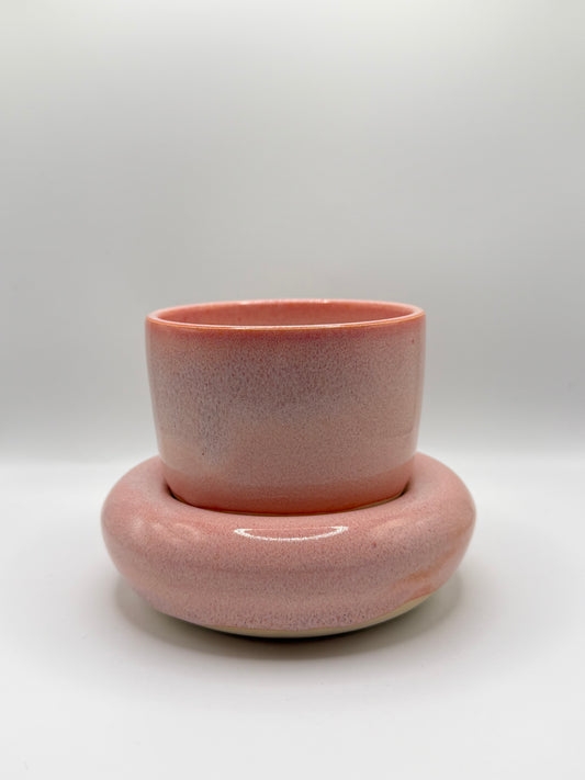 Bubble Cup and Saucer Set in Sorbet