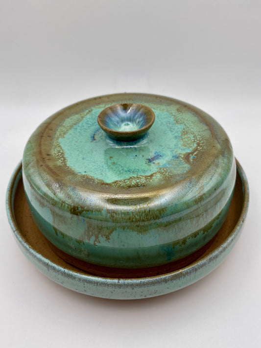 Butter Dish in Patina