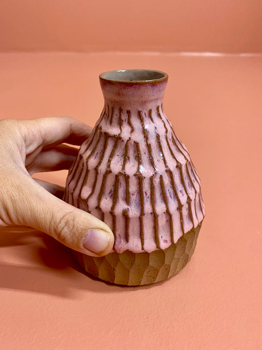 Bud Vase in Carved Icecream