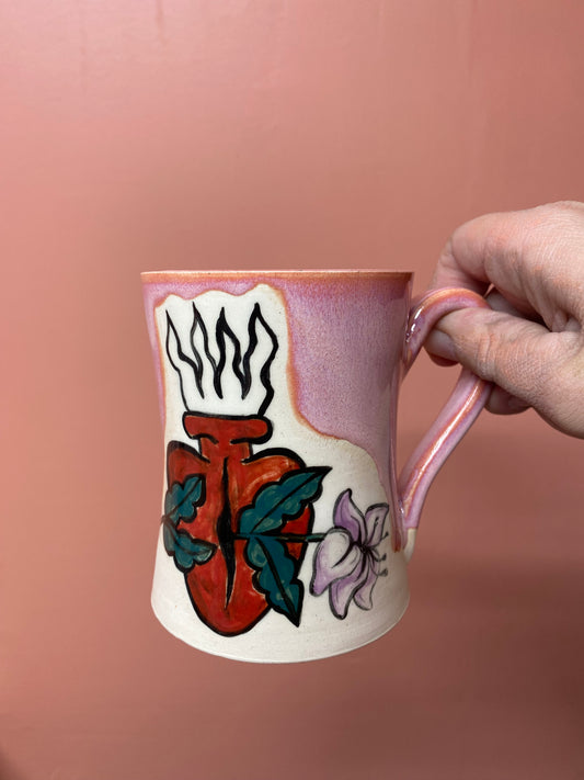 Pierced Heart Mug Sunrise