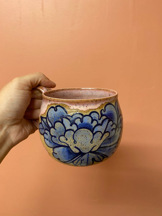 Blue Flower Mug