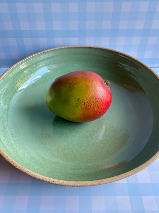 Large Bowl/ Platter in Soft Green
